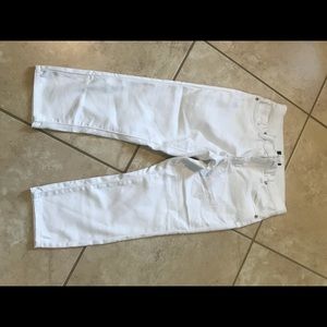 White Jean Capris